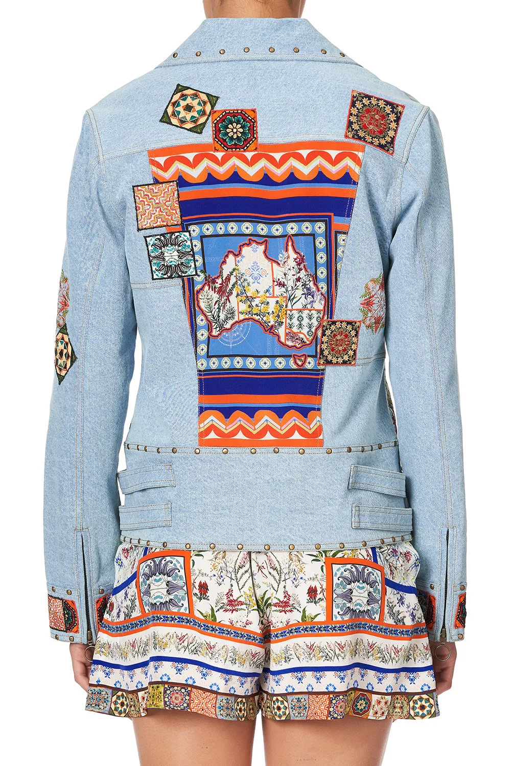 PATCHWORK DENIM JACKET GONE COAST