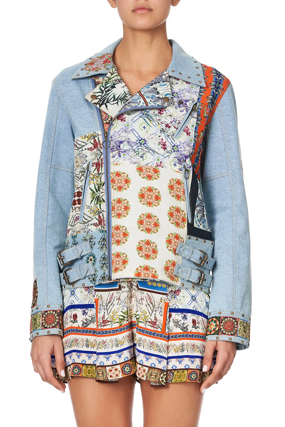 PATCHWORK DENIM JACKET GONE COAST