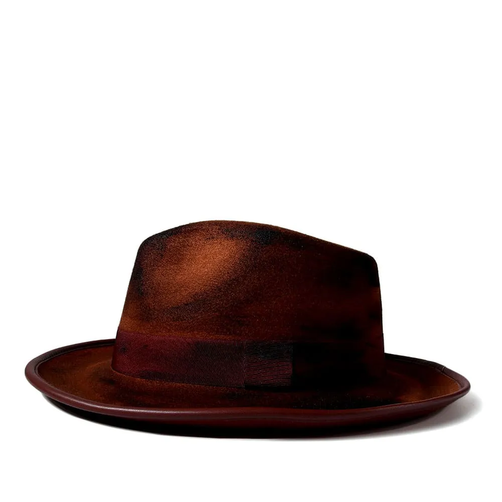 Retro Art Brown Fedora Hat