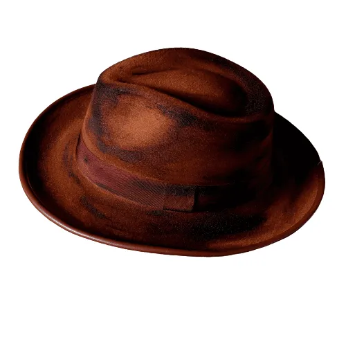 Retro Art Brown Fedora Hat