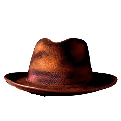 Retro Art Brown Fedora Hat