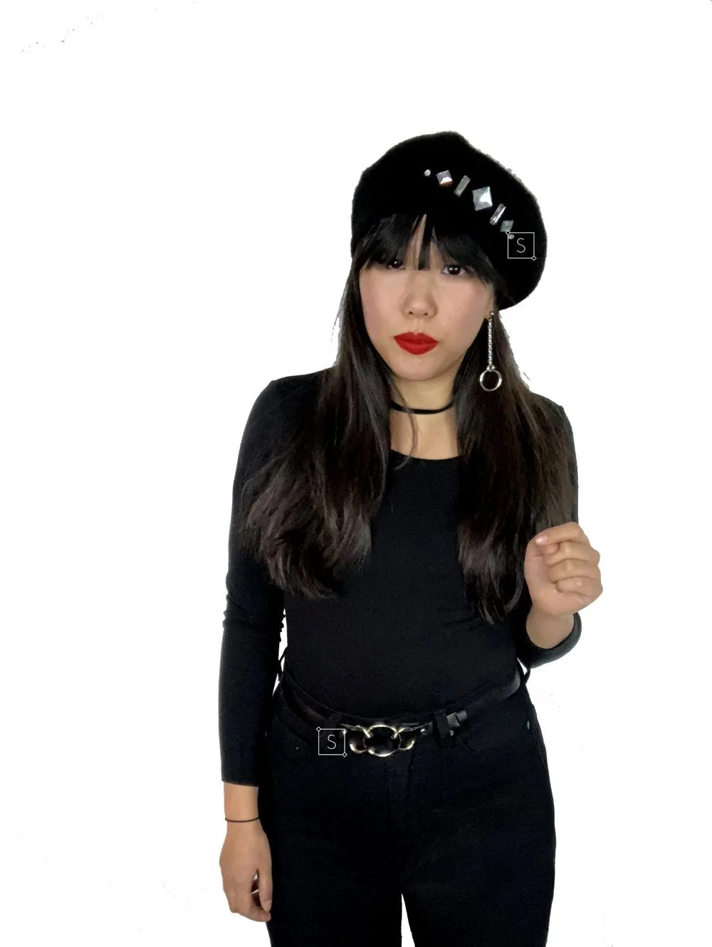 Rhinestone Beret