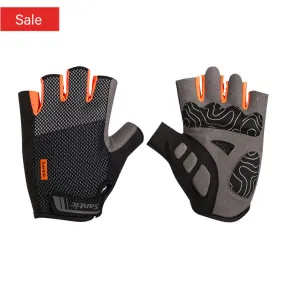 Santic Victor Men Cycling Gloves Half Finger – Orange