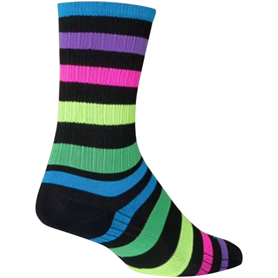 SGX Night Bright Bike Socks - Multi-Color