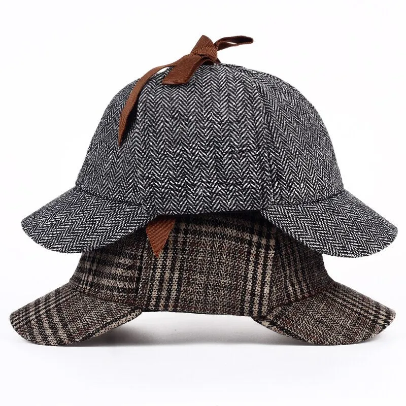 Sherlock Holmes Detective Hat Unisex Cosplay Accessories berets Men Women Two Brims beret