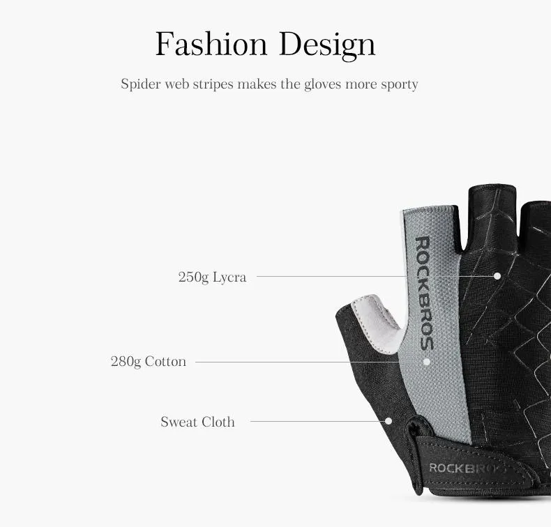 Shockproof Half-Finger Cycling Gloves