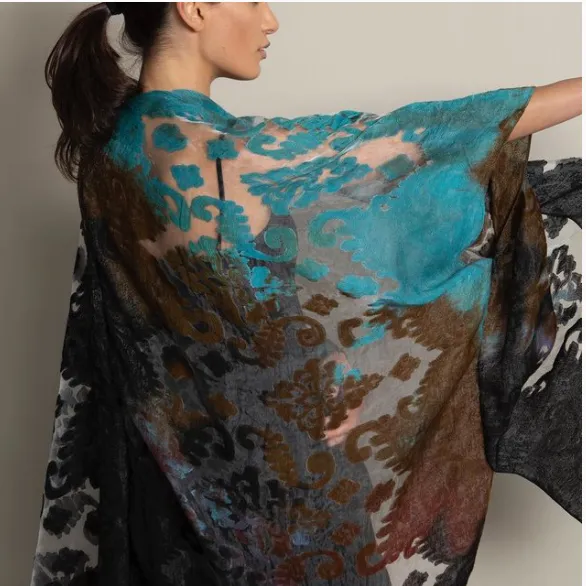 Spain in America Brocade Burnout Scarves