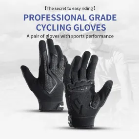 Spring Autumn MTB Cycling Gloves Breathable Non-Slip Shock-Absorbing Touch Screen Black Tactical Gloves Motorcycle Gloves Men