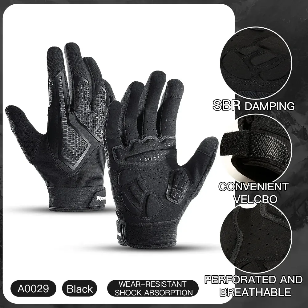 Spring Autumn MTB Cycling Gloves Breathable Non-Slip Shock-Absorbing Touch Screen Black Tactical Gloves Motorcycle Gloves Men