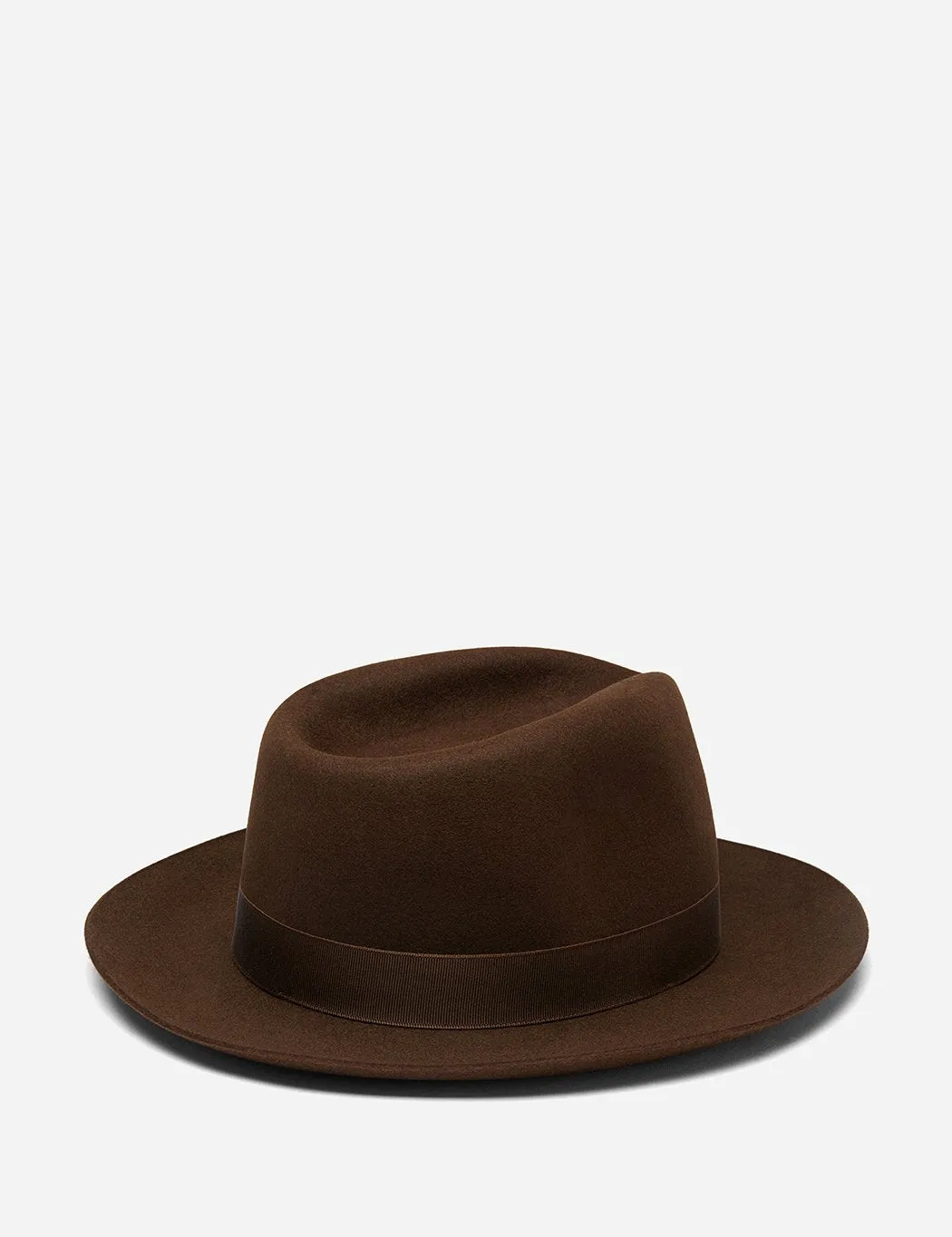 Stetson Penn Fedora Hat - Dark Brown