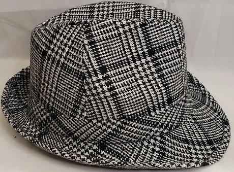 Stew -- Poly/Wool Fedora -- Black/White