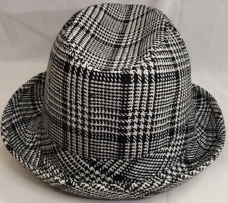 Stew -- Poly/Wool Fedora -- Black/White