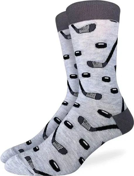 Sticks and Pucks, Hockey King Size Crew sock (13-17)