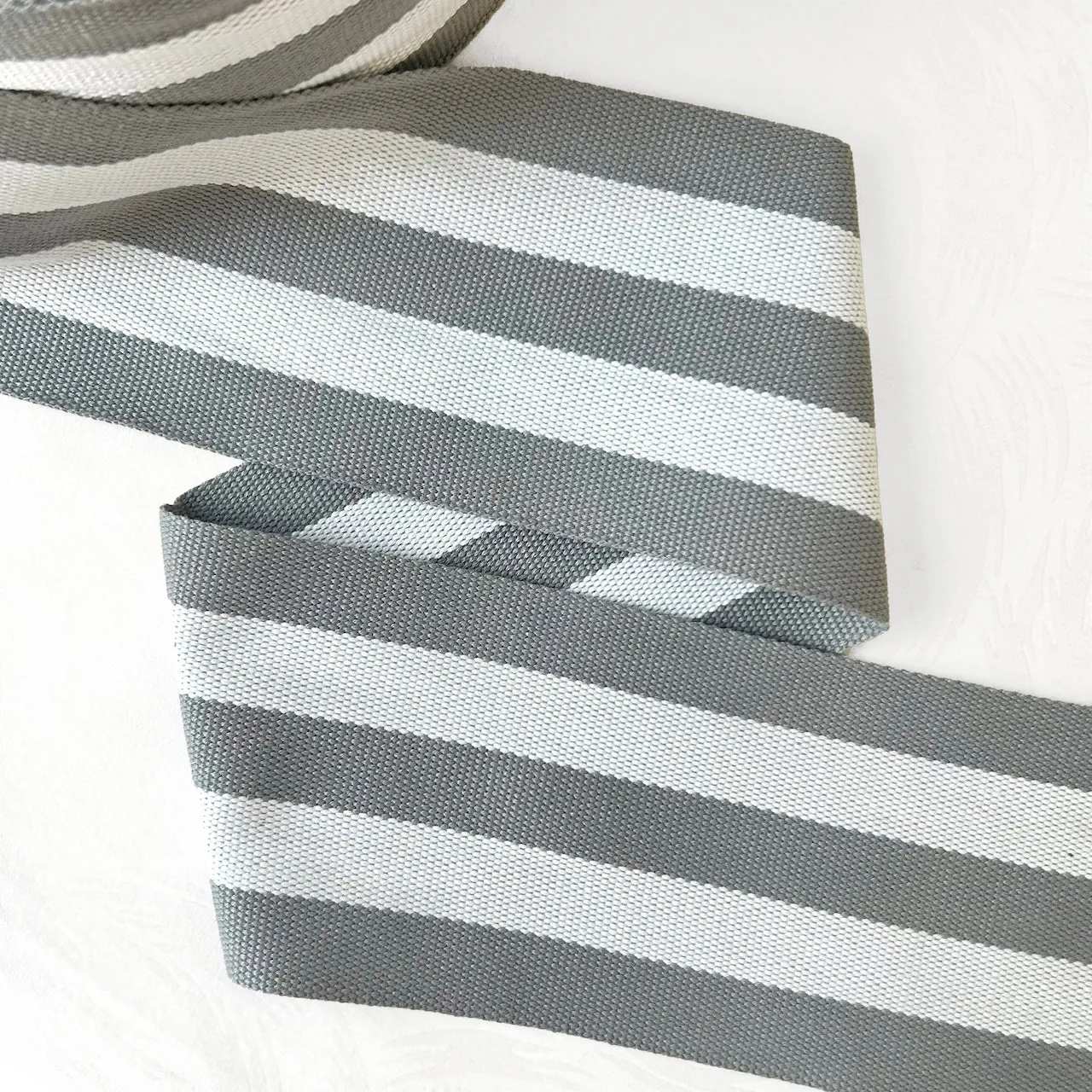 Striped Cotton Webbing - Multiple Colorways