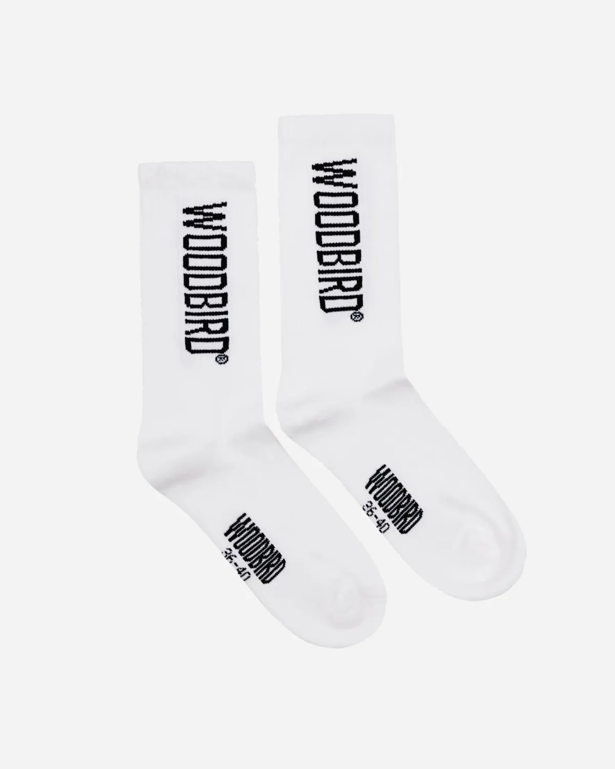 Tennis Logo Socks - White-Black