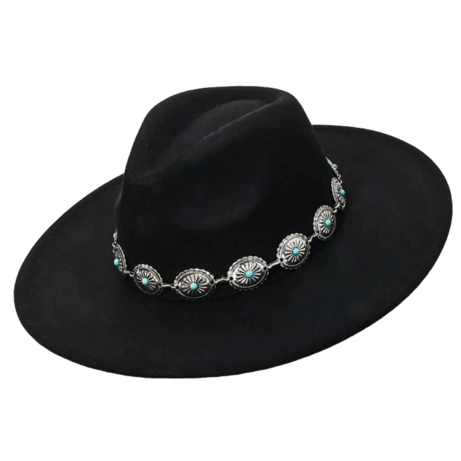 Western Concho Chain Hat