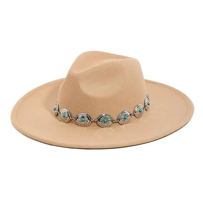 Western Concho Chain Hat