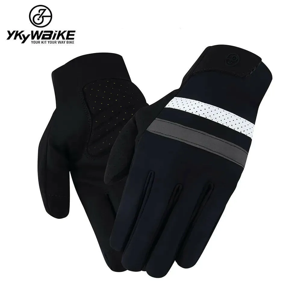 Winter Cycling Gloves Bicycle Gloves Windproof Waterproof Thermal Warm Fleece Mtb Gloves Long Distance Cycling Gloves