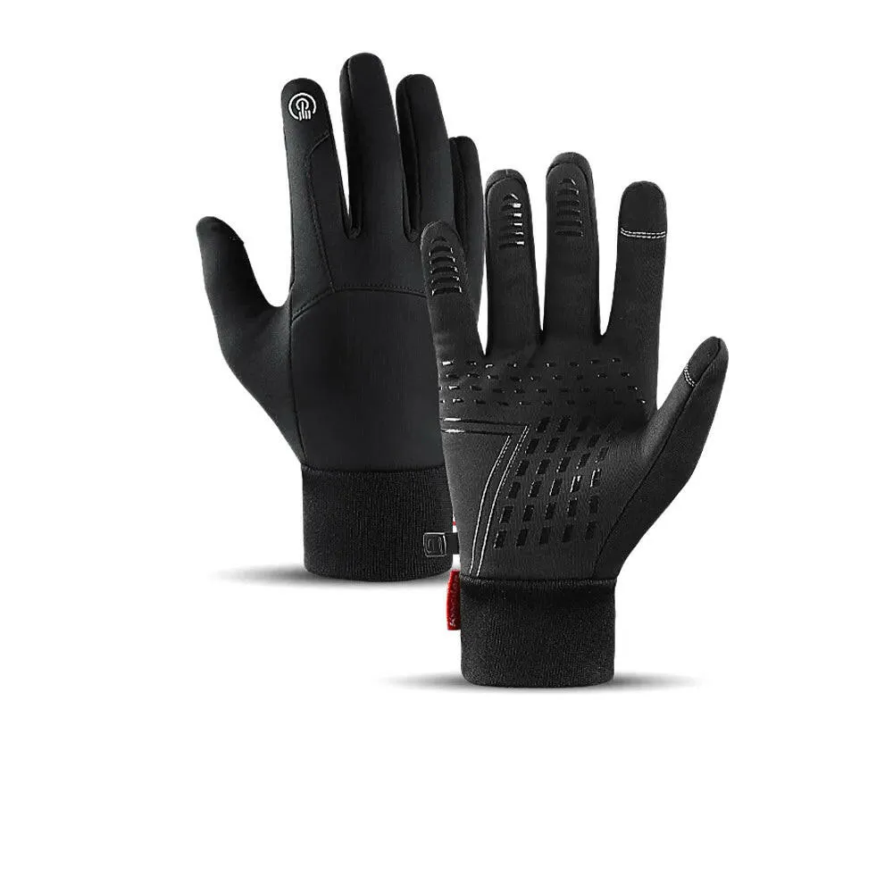 Winter Gloves Men Cycling Bike Women Thermal Fleece Cold Wind Waterproof Touch Screen Bicycle Warm Outdoor Running Skiing Mitten