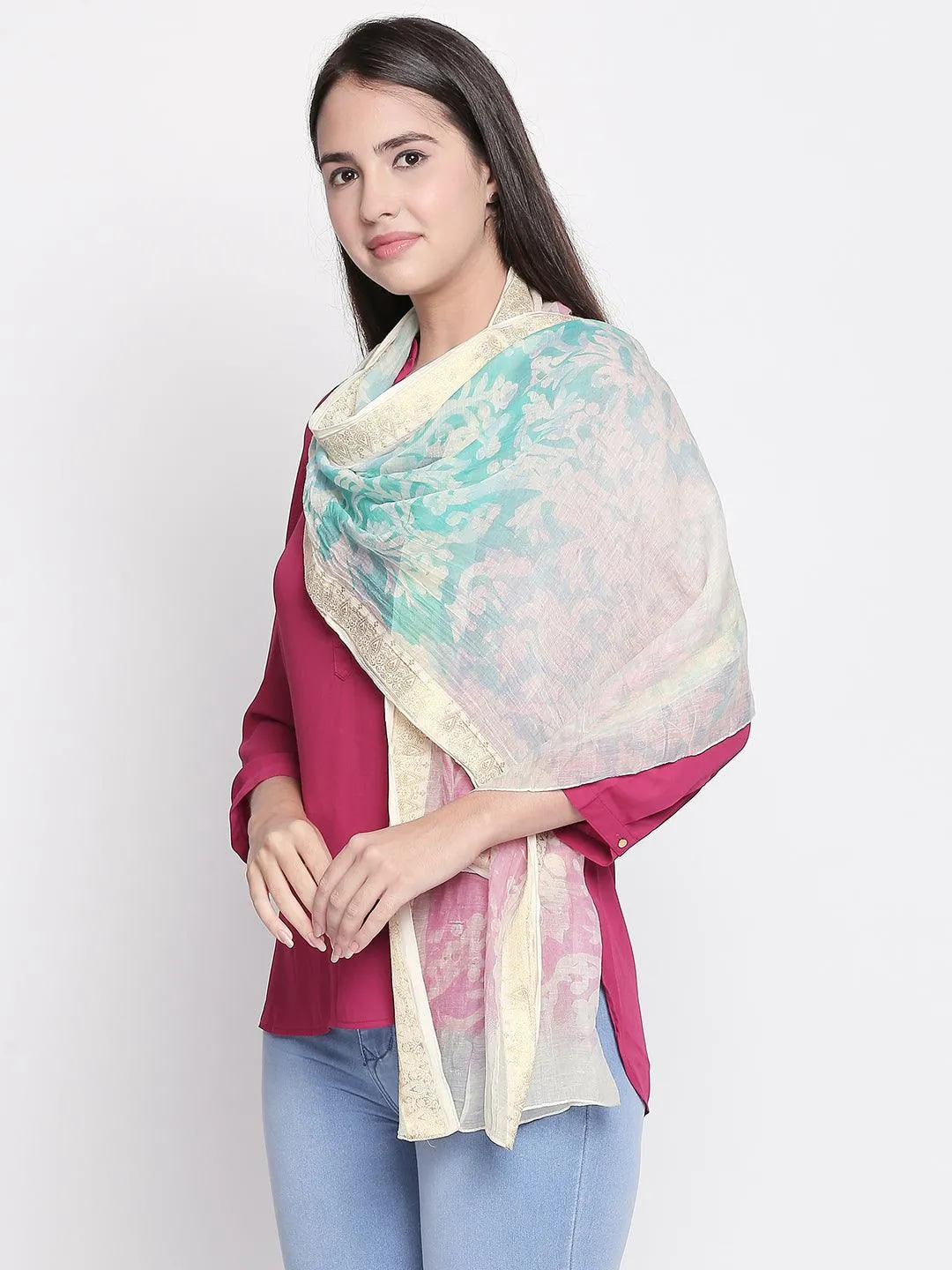 Women Multicoloured Printed Scarf